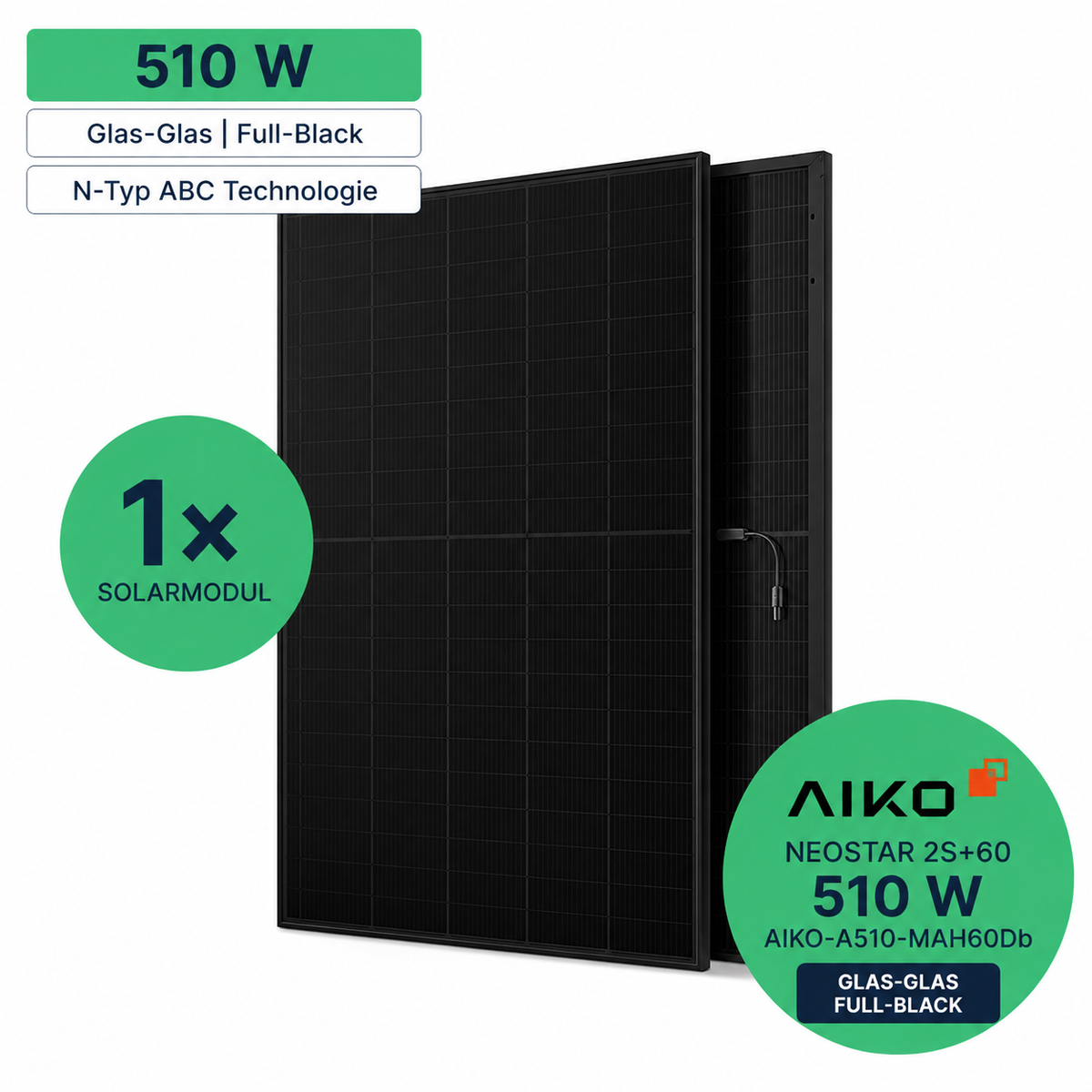 Jolywood 500 W, type N, bifacial et double verre