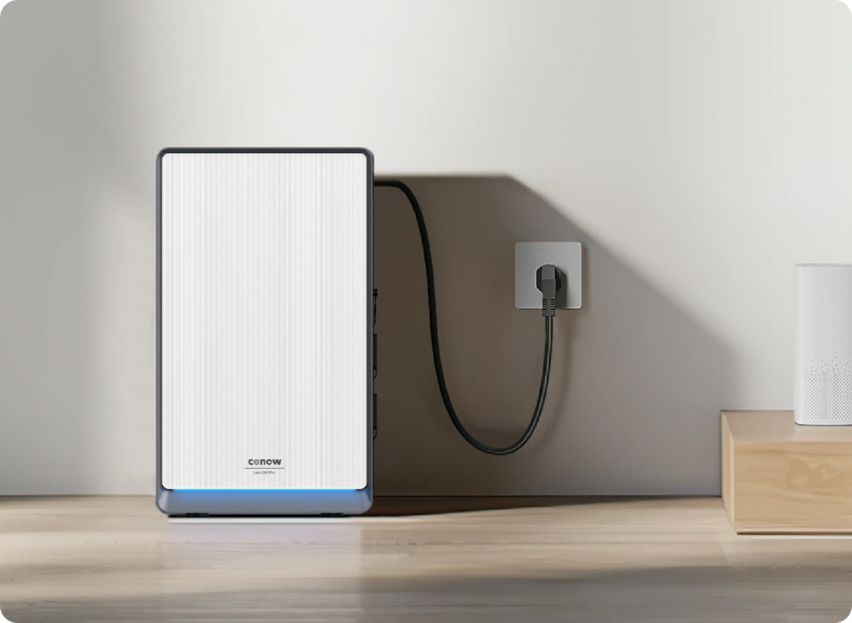 Conow Lyra 2500 AC – 2,56 kWh AC-batterij om toe te voegen, 1.500 W noodstroom