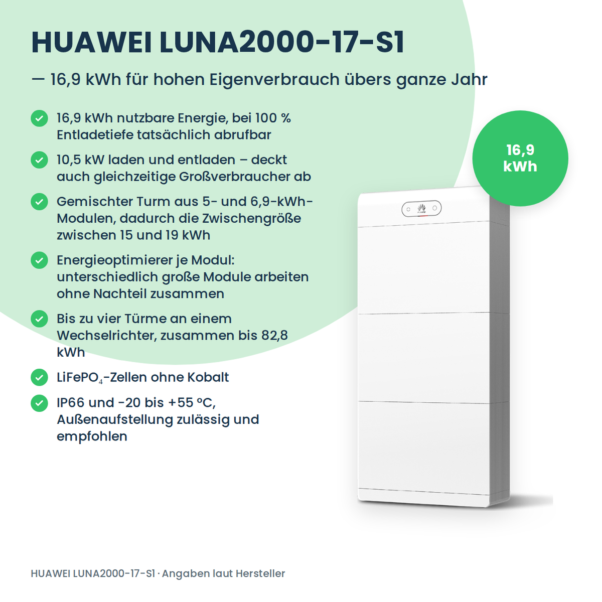 HUAWEI LUNA2000-17-S1 thuisbatterij 17 kWh