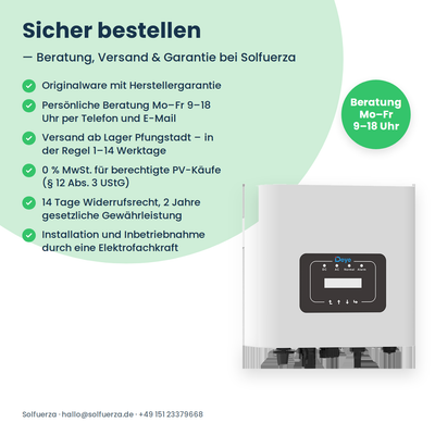 Deye SUN-3K-G04P1-EU-AM1 – 3 kW eenfasige stringomvormer met 1 MPP-tracker