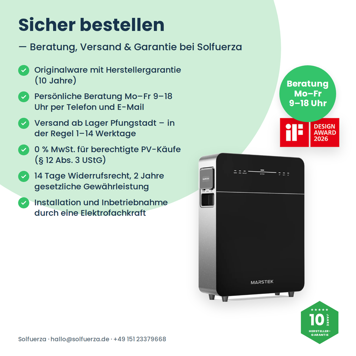 Marstek Venus E Gen 3.0 – 5,12 kWh AC-thuisbatterij