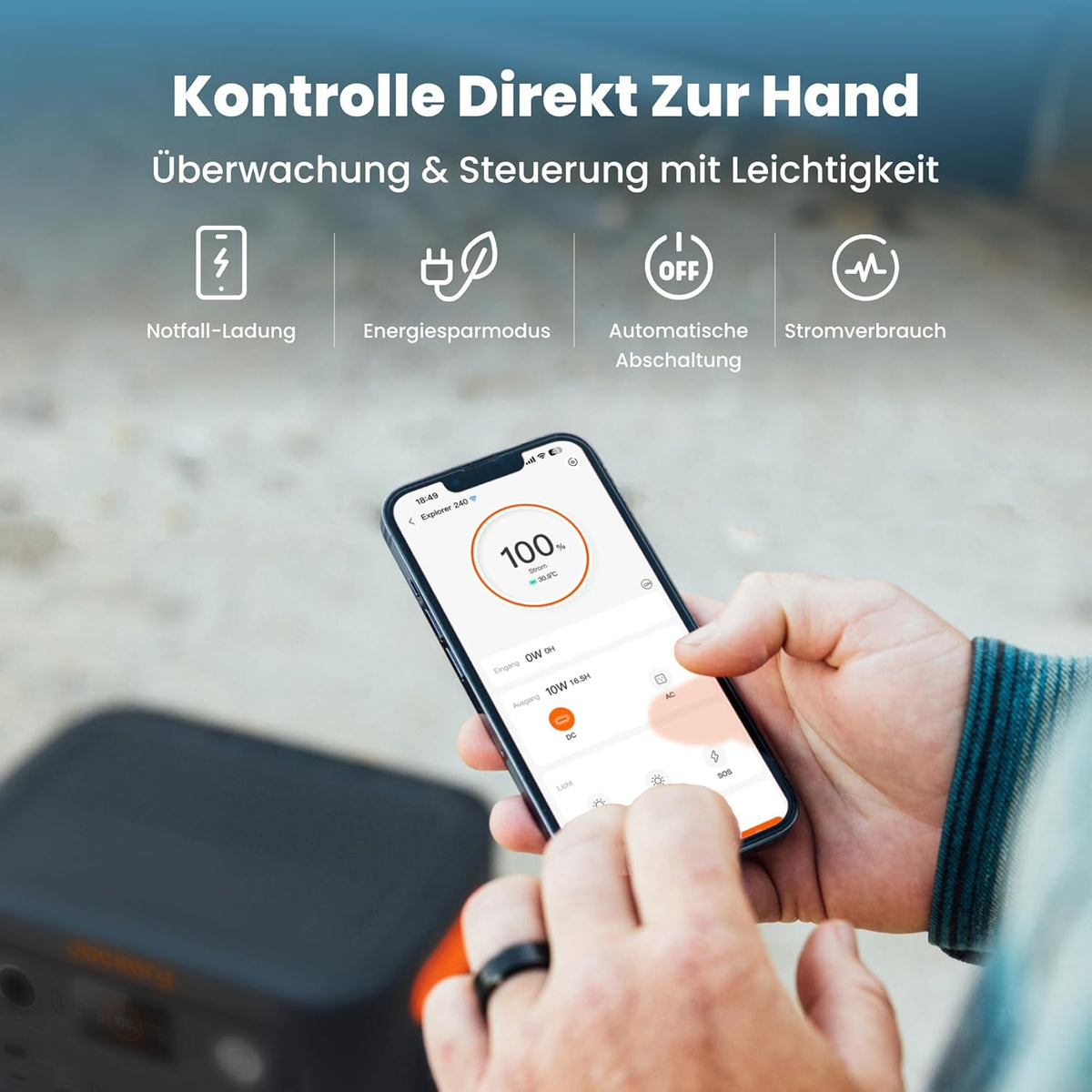 Jackery Explorer 240 v2 draagbaar powerstation | 256 Wh LiFePO4, 300 W