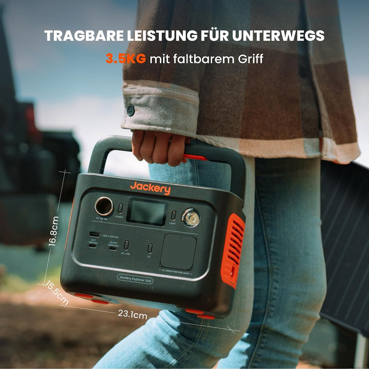Jackery Explorer 240 v2 draagbaar powerstation | 256 Wh LiFePO4, 300 W