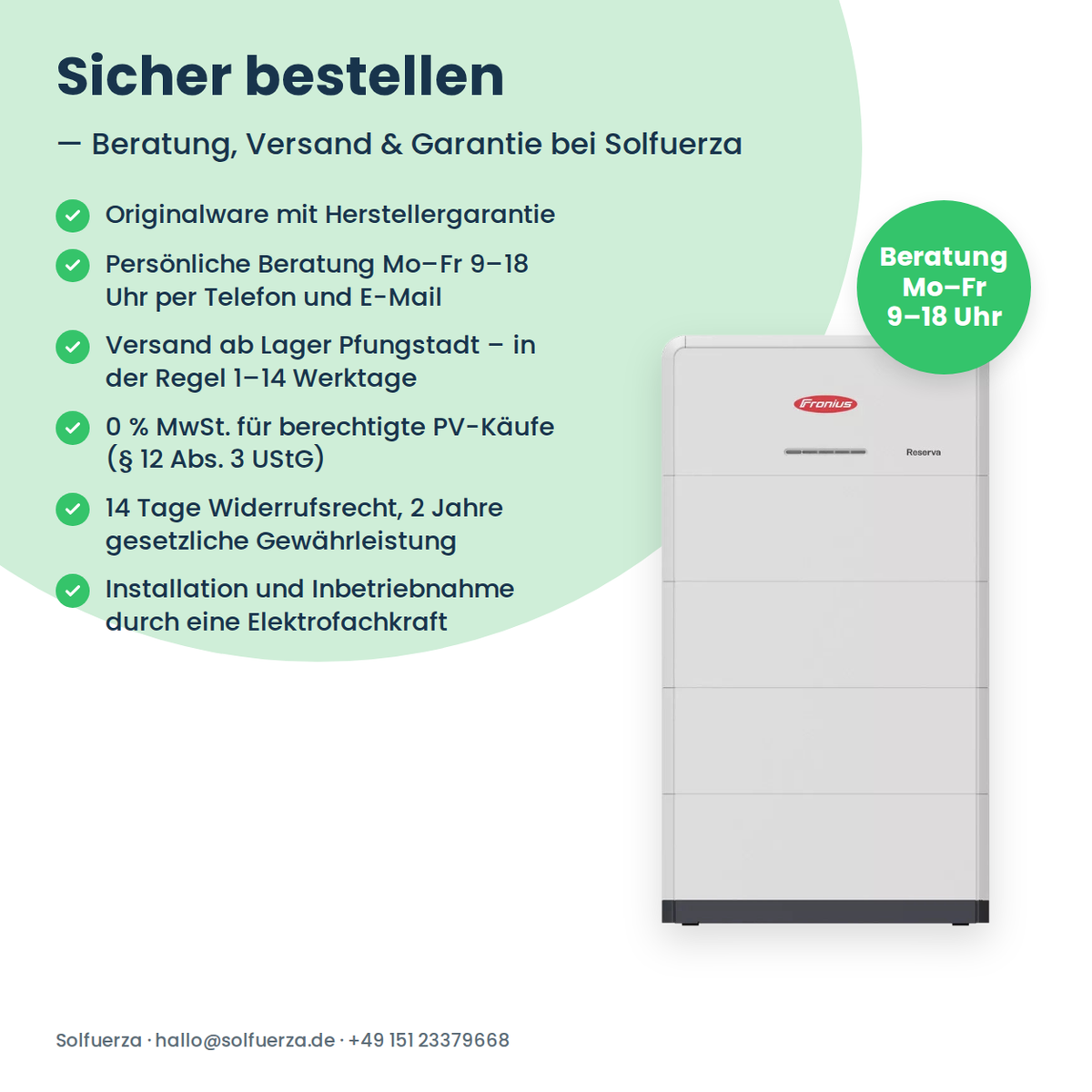 Fronius Reserva 6.3 thuisbatterij 6,31 kWh