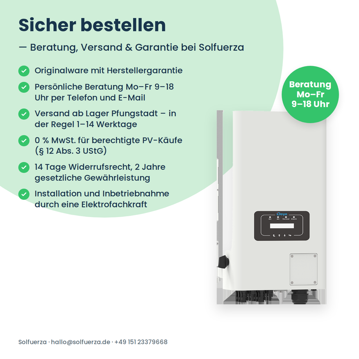 Deye SUN-30K-G04 – 30 kW driefasige string-omvormer met tot 4 MPP-trackers