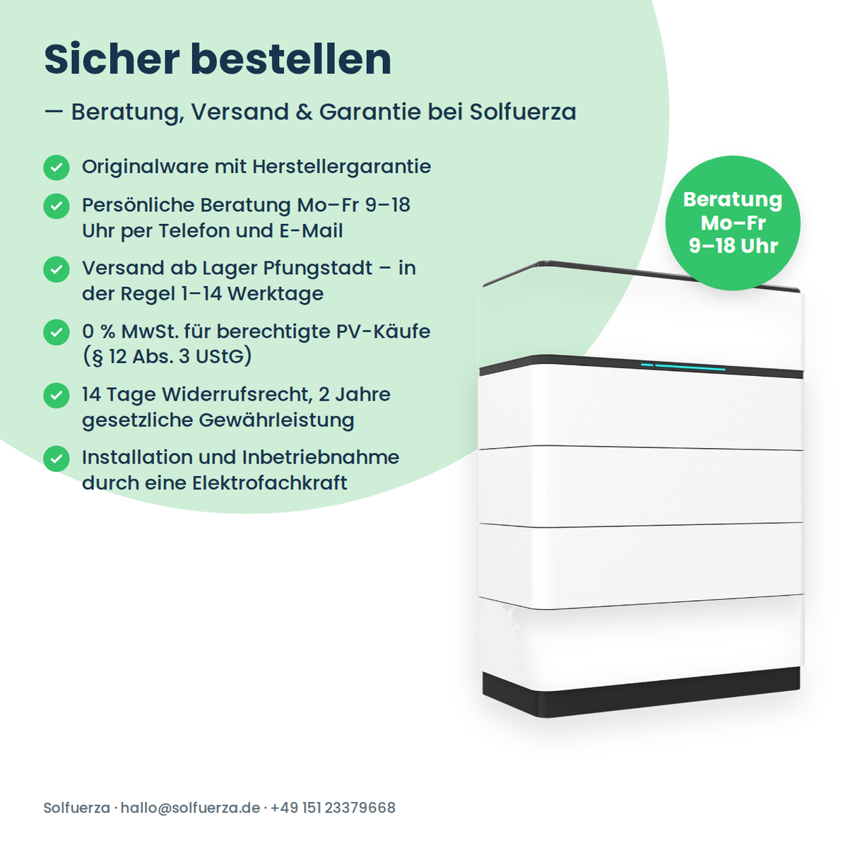 Sungrow SBH300 batterie haute tension 30,0 kWh